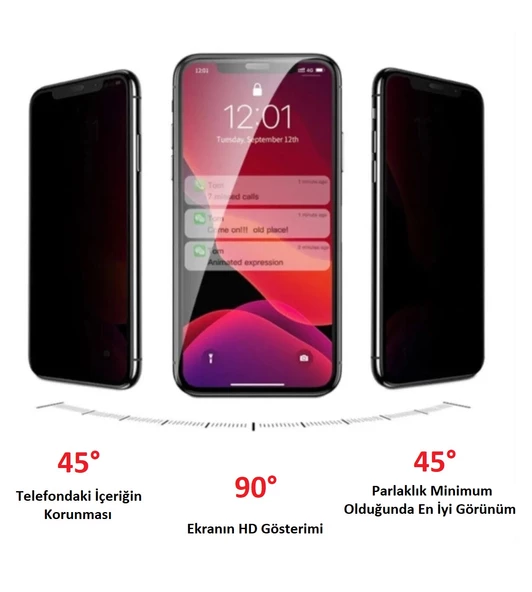 Xiaomi 14T Telefon Privacy Hayalet Ekran Koruyucu Film - 3