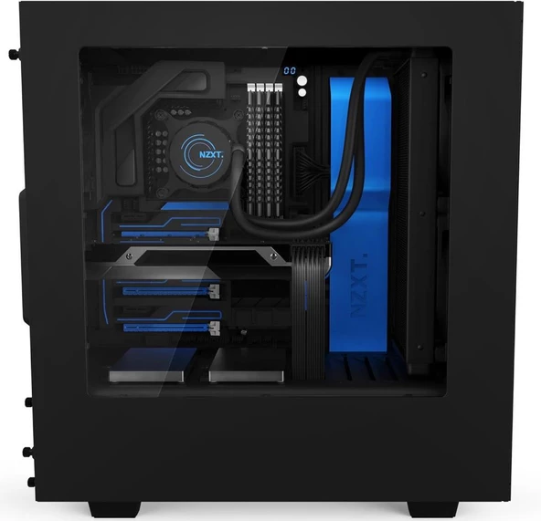 NZXT S340 Elite Mavi Siyah ATX Oyuncu Kasası Teşhir - 4