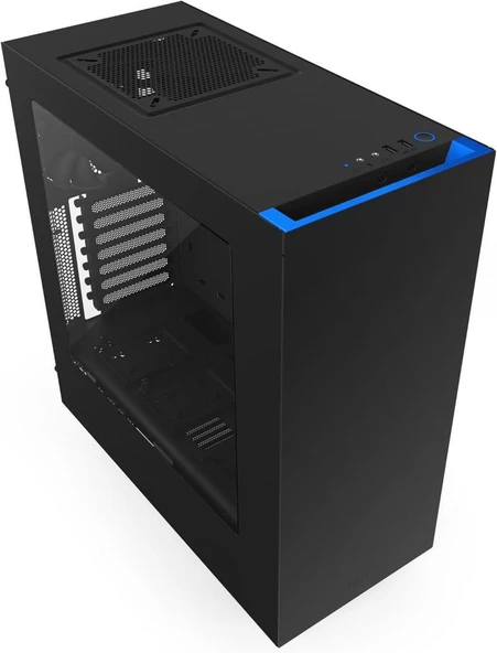 NZXT S340 Elite Mavi Siyah ATX Oyuncu Kasası Teşhir - 8