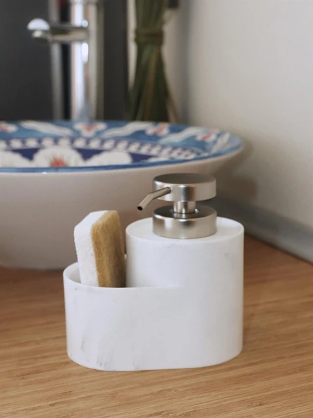 The Mia SBN0081 Marble Süngerli Sıvı Sabunluk 400 ML - 2