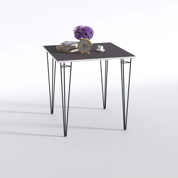 Knsz yemek masası hemdem grisyh 075*080*080 mutfak ofis çalışma - Resim 2