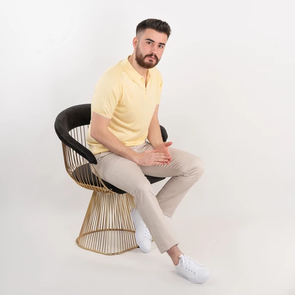 Neyir Triko Slimfit Yakalı Erkek Triko T-Shirt