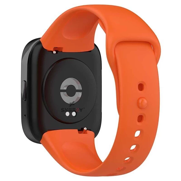 Sneezy Xiaomi Redmi Watch 3 Active Uyumlu PureLux Soft Silikon Kordon  Turuncu