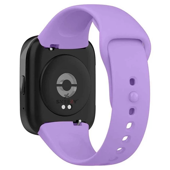 Sneezy Xiaomi Redmi Watch 3 Active Uyumlu PureLux Soft Silikon Kordon  Lila