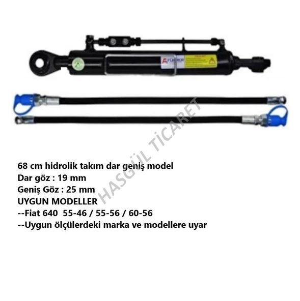 Hsgl  Traktör Hidrolikli Orta Kol Ağır Tip 68 cm dar geniş model  19mm 25mm Führe - 4