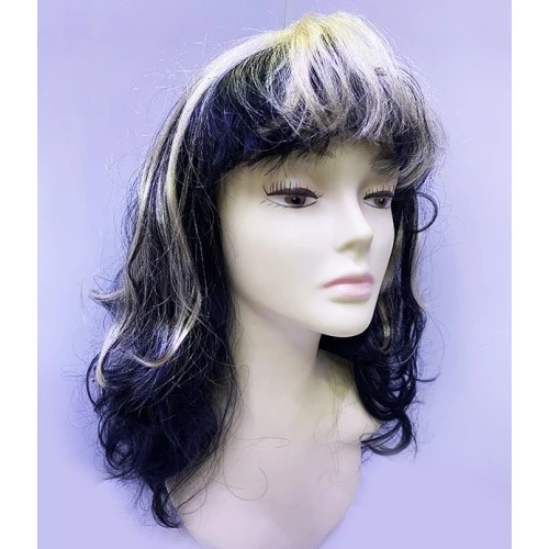 Siyah Sarı Parti Peruğu - Resim 2