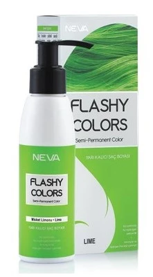 NEVA FLASHY COLORS SAÇ BOYASI & YARI KALICI NO: MİSKET LİMONU 100ML - 1