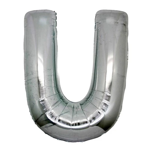 Gümüş Rengi Folyo Harf Balon 1 Metre ürün görseli