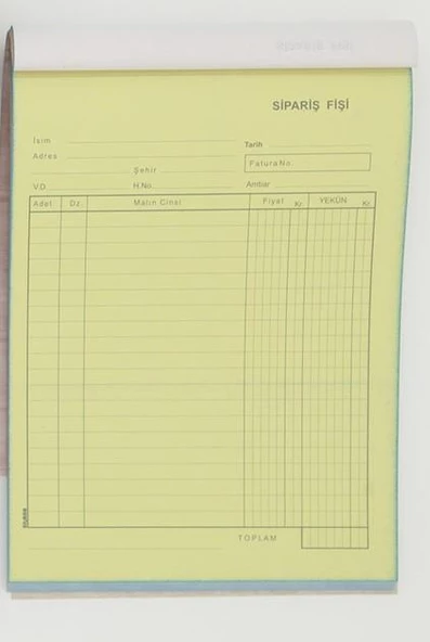 DILMAN SIPARIS FISI 14X20 2 NUSHA 50 SAYFA - 2