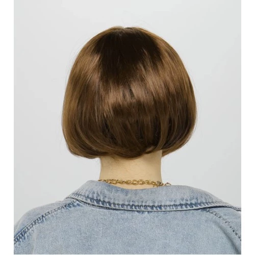 Kısa Küt Parti Peruğu Kahve - 3