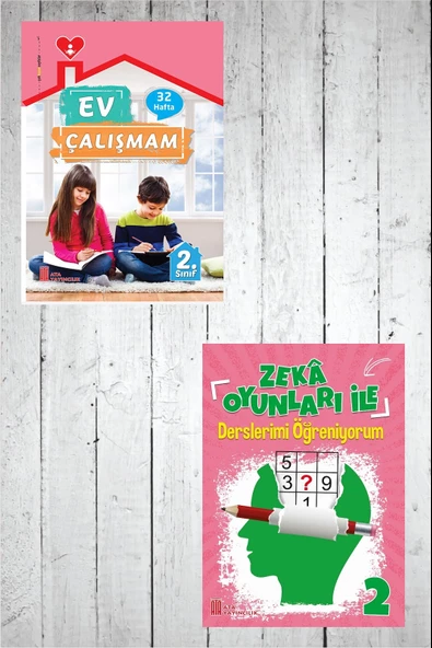 2.Sınıf Ev Çalışmalarım+ Zekâ Oyunları ile Derslerimi Öğreniyorum