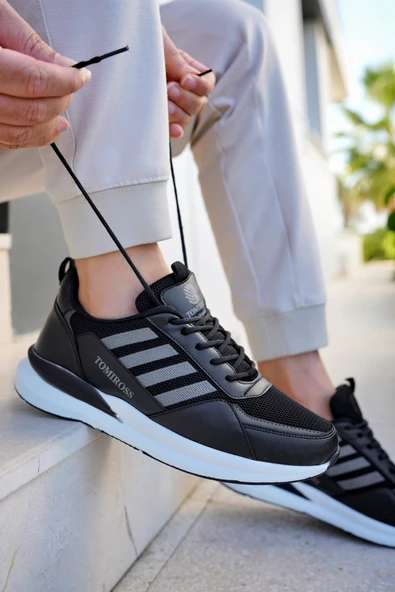 Terrexs Siyah Füme Ortopedik Günlük Garantili Yürüyüş Koşu Sneaker Spor Ayakkabı TERREXS-1769 - 4