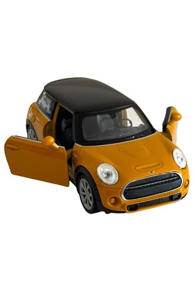 MİNİ COOPER HATCH MODEL ARABA 1:36 ÖLÇEK 10CM METAL DİECAST - 4