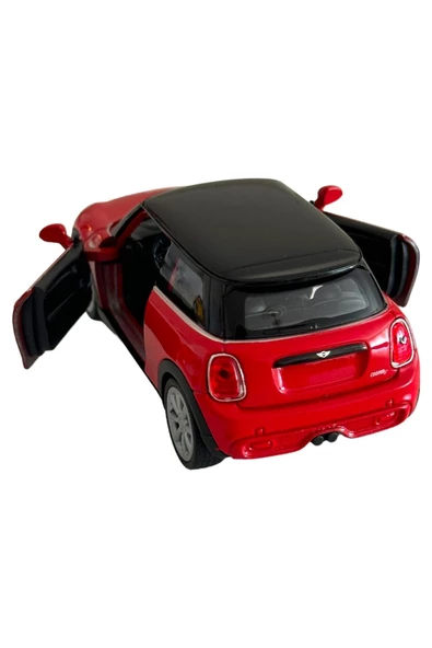 MİNİ COOPER HATCH MODEL ARABA 1:36 ÖLÇEK 10CM METAL DİECAST - 2