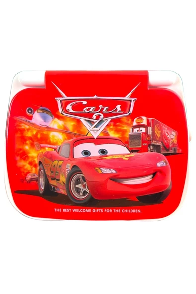 Oyuncak Laptop Şimşek Mcqueen Bilgisayar Türkçe-İngilizce 100 Fonksiyonlu Cars Eğitici Oyuncak - 4