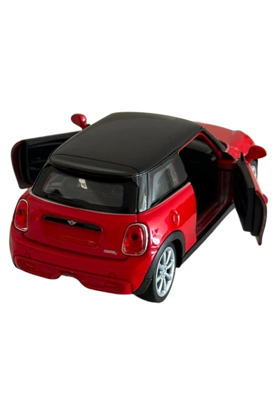 MİNİ COOPER HATCH MODEL ARABA 1:36 ÖLÇEK 10CM METAL DİECAST - 3
