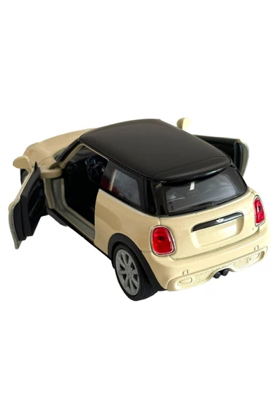 MİNİ COOPER HATCH MODEL ARABA 1:36 ÖLÇEK 10CM METAL DİECAST - 3