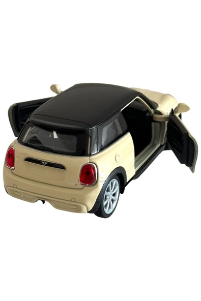 MİNİ COOPER HATCH MODEL ARABA 1:36 ÖLÇEK 10CM METAL DİECAST - 4