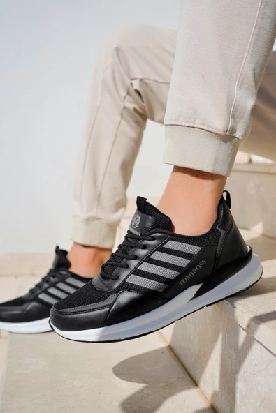 Terrexs Siyah Füme Ortopedik Günlük Garantili Yürüyüş Koşu Sneaker Spor Ayakkabı TERREXS-1769 - 3