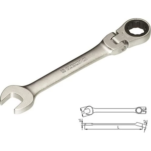 İzeltaş Mafsallı Cırcır Kombine Anahtar 17 mm 0345020017 ürün görseli