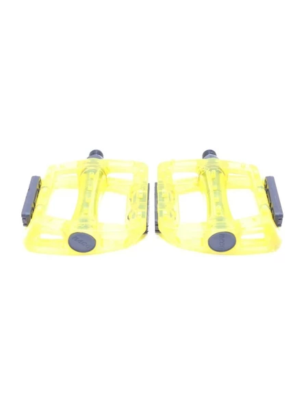 NECO WP601 Geniş MTB BMX Platform Pedal 110 x 100 mm 415 Gram Transparan Sarı - 2