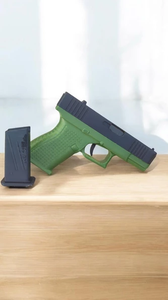 Glock 19 Hareketli Özel Tasarım - Askeri Yeşil - 2