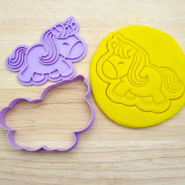 Unicorn Kurabiye Kalıbı ve Şeker Hamuru Kalıbı - 2