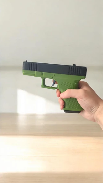 Glock 19 Hareketli Özel Tasarım - Askeri Yeşil - 3