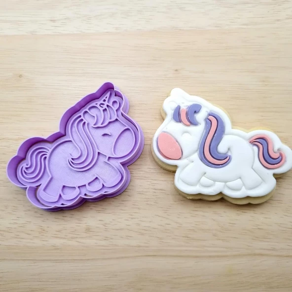 Unicorn Kurabiye Kalıbı ve Şeker Hamuru Kalıbı - 3
