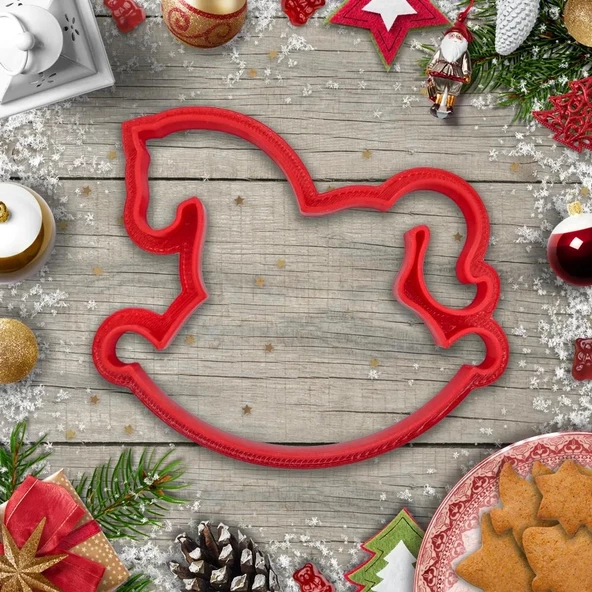 Christmas Temalı Kurabiye Kalıbı ve Şeker Hamuru Kalıbı Seti 10 Adet - 7 CM - 5