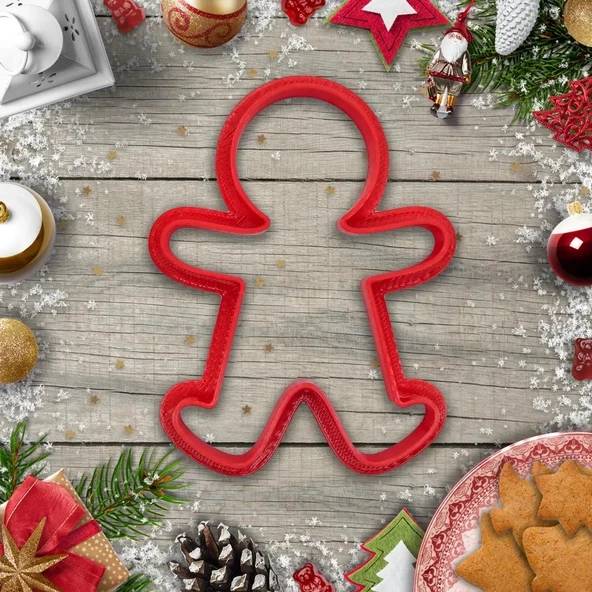Christmas Temalı Kurabiye Kalıbı ve Şeker Hamuru Kalıbı Seti 10 Adet - 7 CM - 4