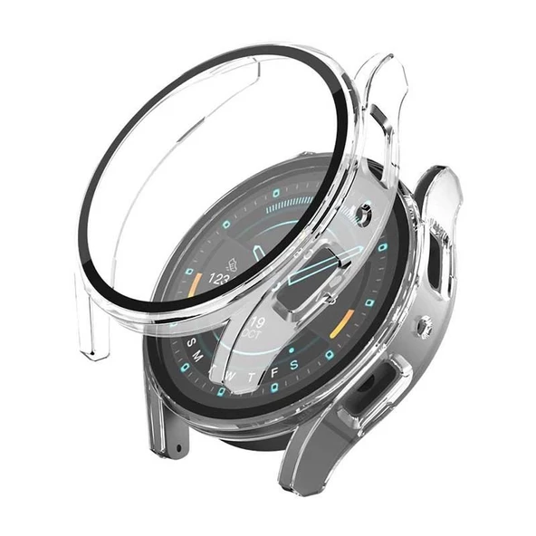 Sneezy Samsung Galaxy Watch 5 40mm PC Sert Kasa Ve Ekran Koruyucu  Şeffaf