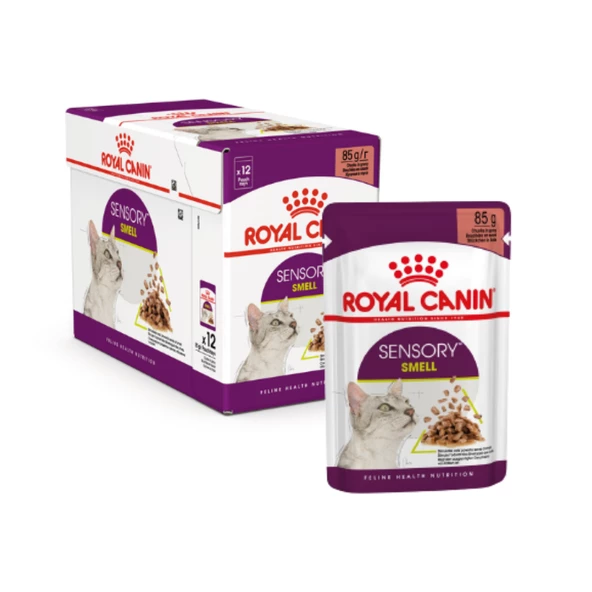 Royal Canin Sensory Smell Pouch Yetişkin Kedi Yaş Maması 85 Gr 12 Li