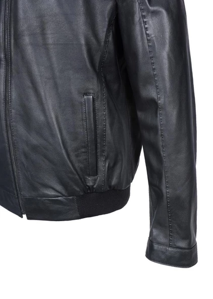 Punto Dikişli Beli Lastikli Model Erkek Spor Deri Mont - 9