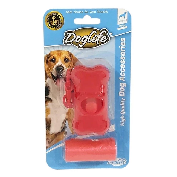 Doglife Dışkı Toplama Poşeti 2'li Kırmızı