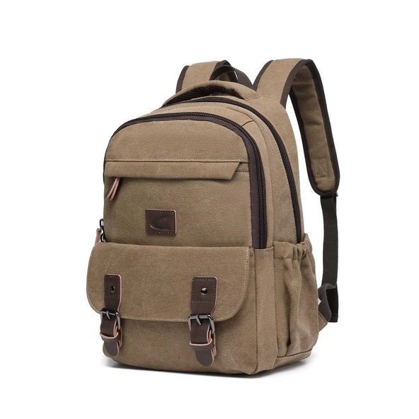 C-Active Orta Boy Erkek Sırt Çantası Kanvas Kumaş 1319 - 11