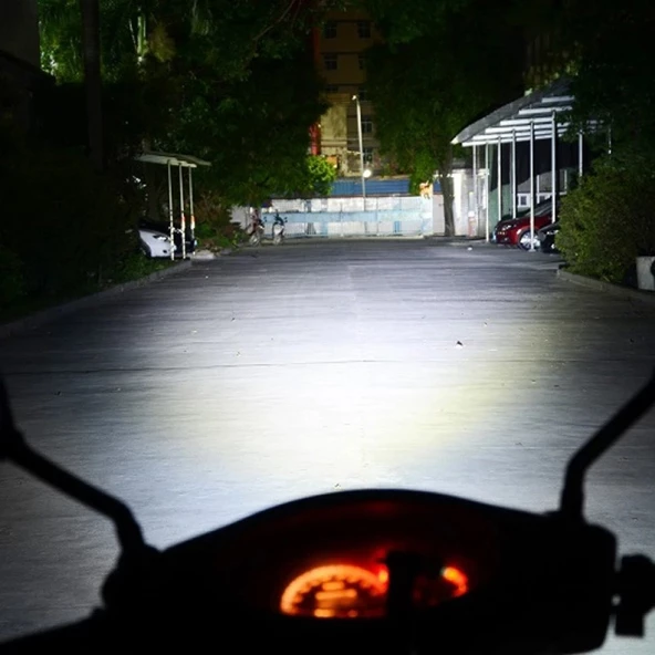 Motosiklet H4 Led Far Ampülü HS1 Tip Soğutucu Fanlı, PX43T 3 Fişli Soketli, Hi-Lo SENTİNEL MT-H4LD-7 - 4