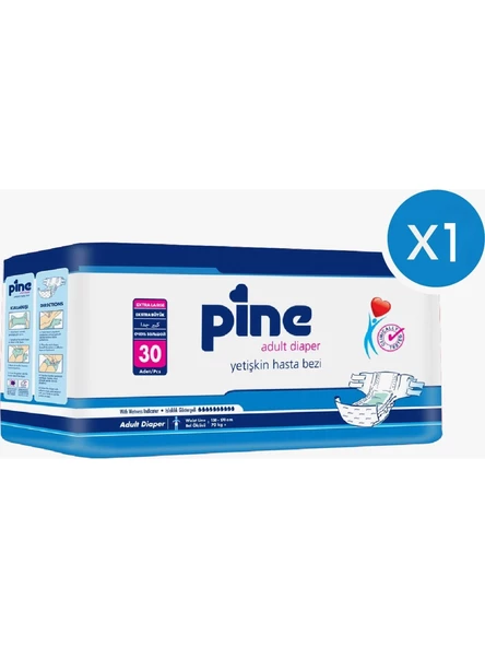 Pine Xl (120-170 Cm) 30 Adet Yetişkin Hasta Bezi