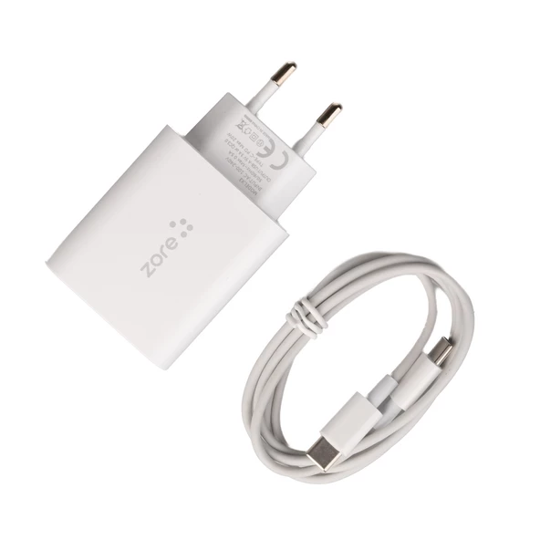 Zore XMac Serisi X6 Type-C to Type-C Ev Şarj Aleti 20W - 3