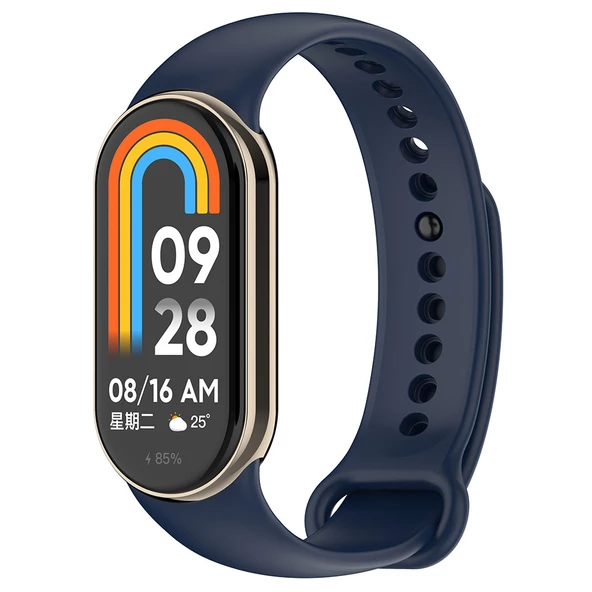 Xiaomi Mi Band 8 Serisi Klasik Kordon Silikon Strap Kayış - 4