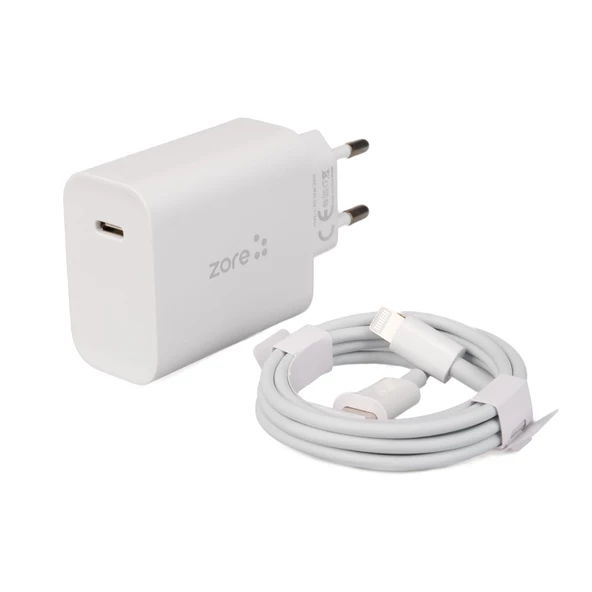 Zore XMac Serisi X7 Type-C to Lightning Ev Şarj Aleti 20W