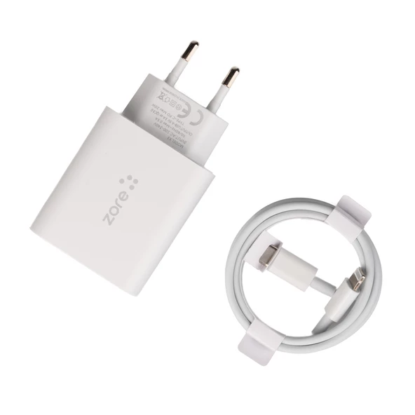 ?Zore XMac Serisi X7 Type-C to Lightning Ev Şarj Aleti 20W - 3
