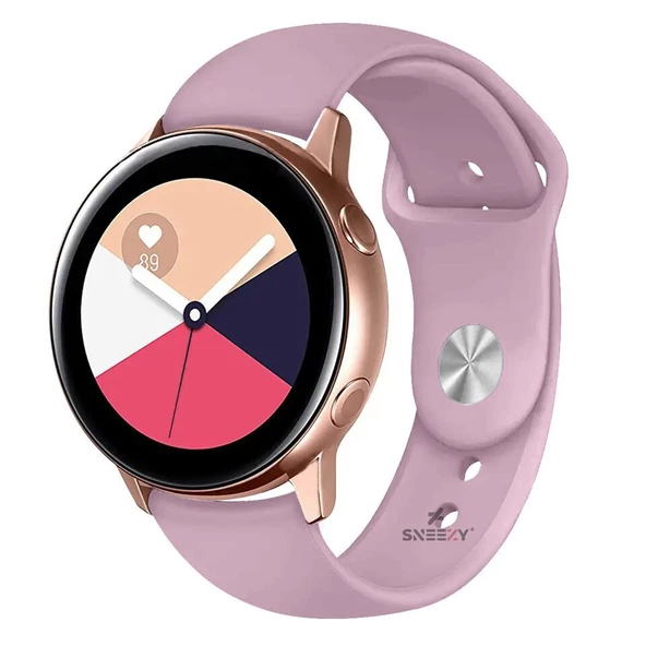 Huawei Watch GT 3 Elegant – Active 42mm Uyumlu 20mm PureLux Soft Silikon Kordon  Lila