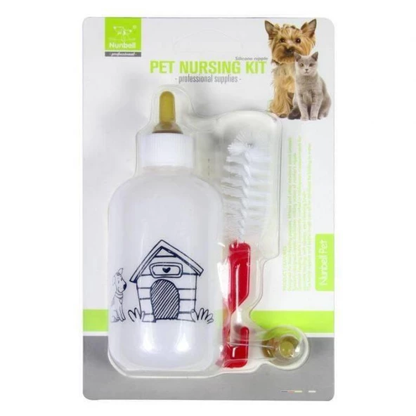 Nunbell Kedi Köpek Biberon Seti 100 ml