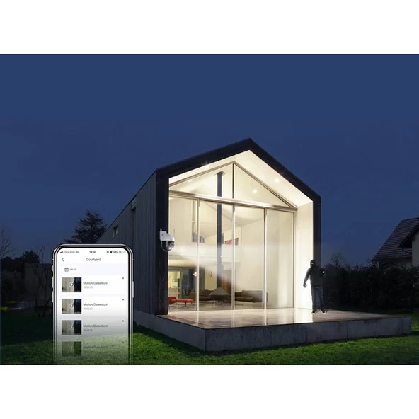 TENDA 4MP CH7 Kablosuz Outdoor Pan/Tilt IP Kamera - Resim 8