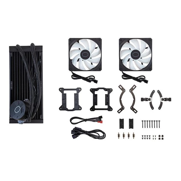 COOLERMASTER 240MM CORE 240L SPECTRUM ARGB AM5-1700P SIVI SOĞUTMALI İŞLEMCİ FANI - Resim 3