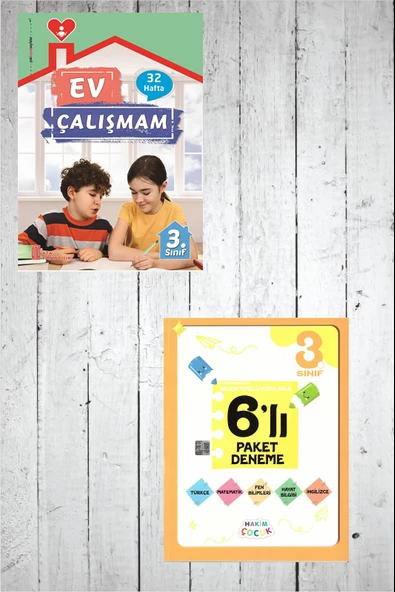 3.Sınıf Ev Çalışmalarım+6 lı Paket Deneme