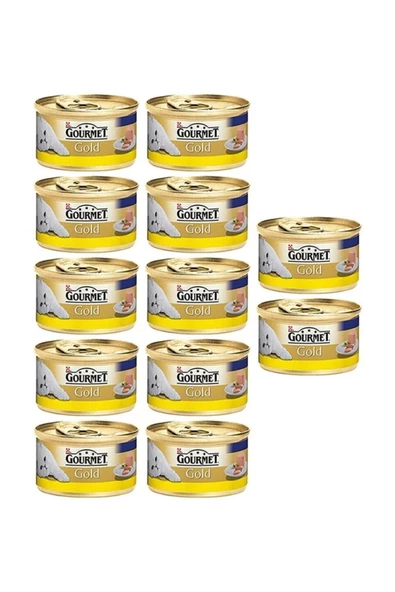 Gourmet Gold Kıyılmış Tavuklu Konserve Yetişkin Kedi Maması 12 x 85 G