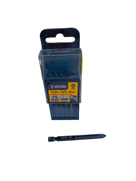 SGS YILDIZ UÇLU BİTS S2 PH X 75mm (10 ADET) - 2