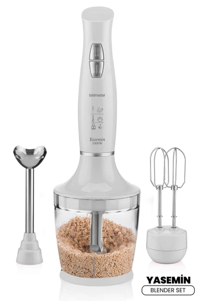 Goldmaster Yasemin Blender Set (Gm 7240) Beyaz - 2